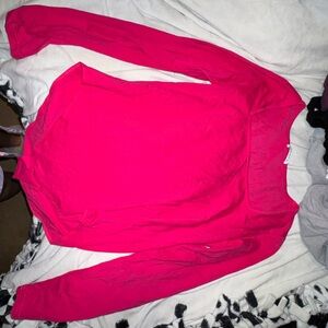 Women's Pink Long Sleeve bodysuit